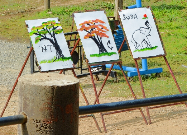 Gemälde der Elefanten